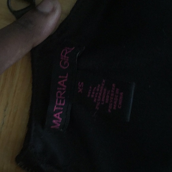 Black Material Girl Romper - Picture 4 of 4